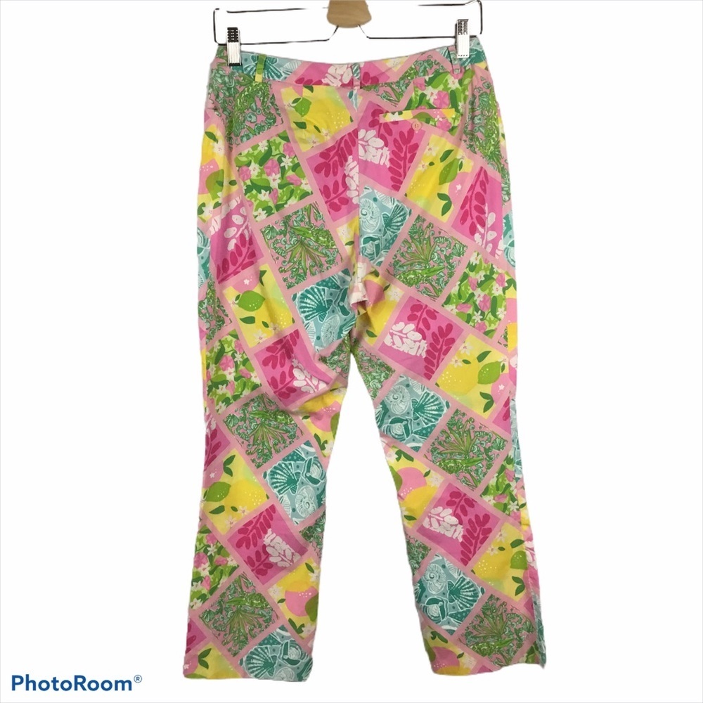 Vintage Lilly Pulitzer Patchwork Capri Pants - image 2